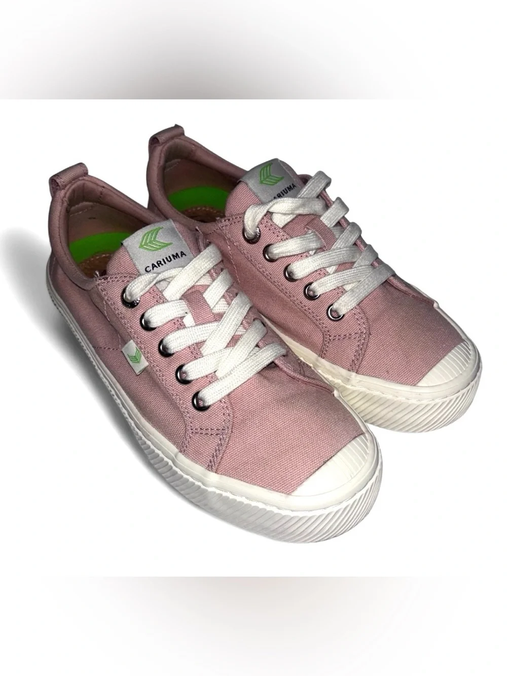 Cariuma OCA Women's Low-Top Canvas Sneakers in Dusty Rose Size 7 Casual Trainers